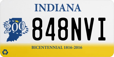 IN license plate 848NVI