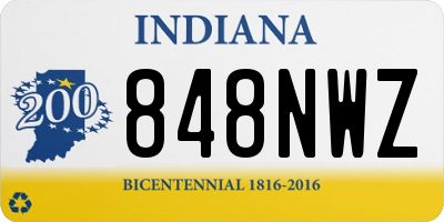 IN license plate 848NWZ