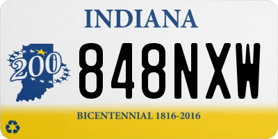 IN license plate 848NXW