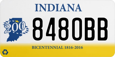IN license plate 848OBB