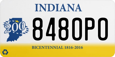 IN license plate 848OPO