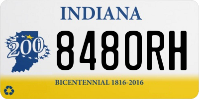 IN license plate 848ORH