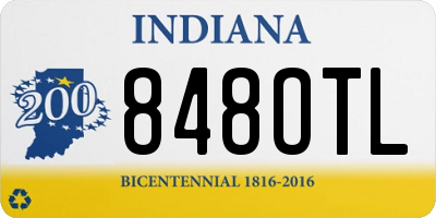 IN license plate 848OTL
