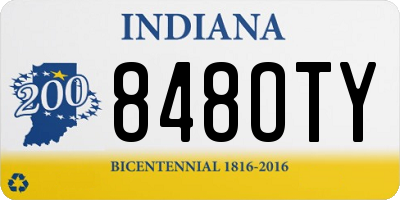 IN license plate 848OTY