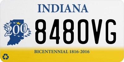 IN license plate 848OVG