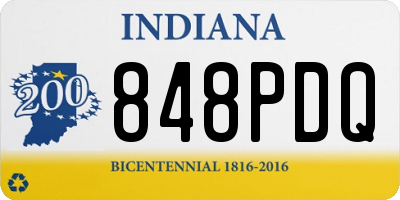 IN license plate 848PDQ