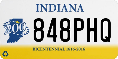 IN license plate 848PHQ