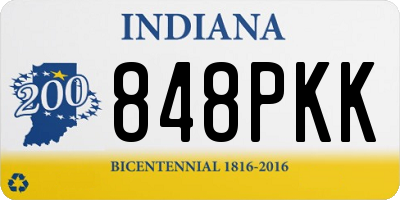 IN license plate 848PKK
