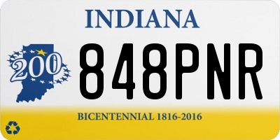 IN license plate 848PNR
