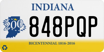 IN license plate 848PQP