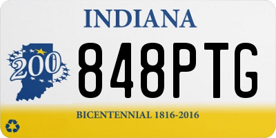 IN license plate 848PTG