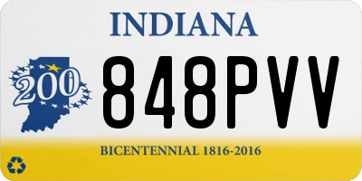IN license plate 848PVV