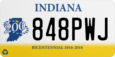 IN license plate 848PWJ