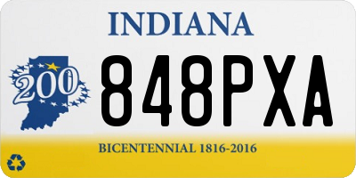 IN license plate 848PXA