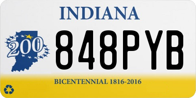 IN license plate 848PYB
