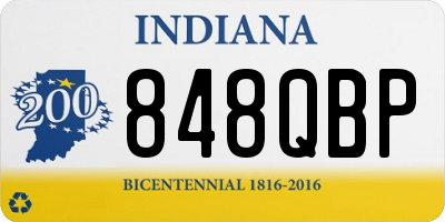 IN license plate 848QBP