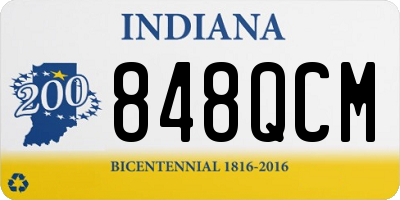 IN license plate 848QCM