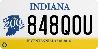 IN license plate 848QOU