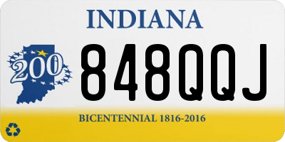 IN license plate 848QQJ