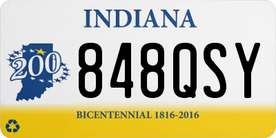 IN license plate 848QSY