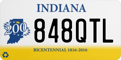IN license plate 848QTL
