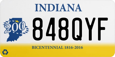 IN license plate 848QYF