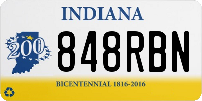 IN license plate 848RBN