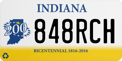 IN license plate 848RCH