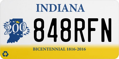 IN license plate 848RFN