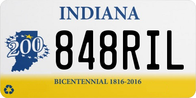 IN license plate 848RIL