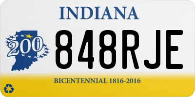 IN license plate 848RJE