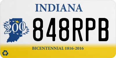 IN license plate 848RPB