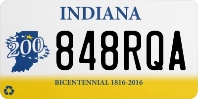 IN license plate 848RQA