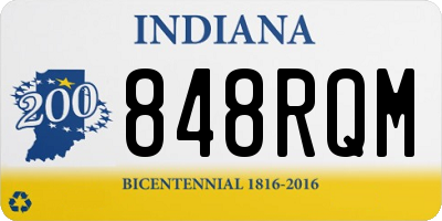 IN license plate 848RQM