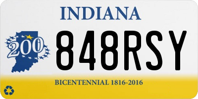 IN license plate 848RSY