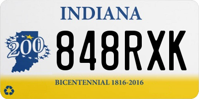 IN license plate 848RXK
