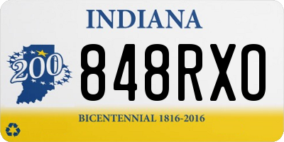IN license plate 848RXO