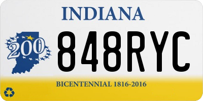 IN license plate 848RYC