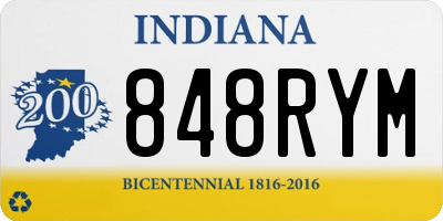 IN license plate 848RYM