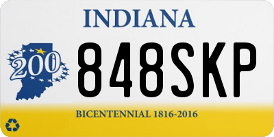 IN license plate 848SKP