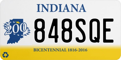 IN license plate 848SQE