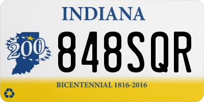 IN license plate 848SQR