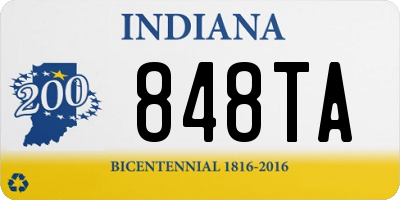 IN license plate 848TA