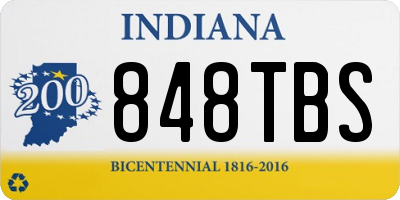 IN license plate 848TBS
