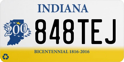 IN license plate 848TEJ