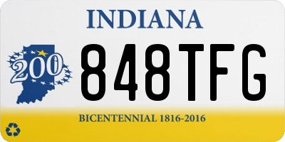 IN license plate 848TFG