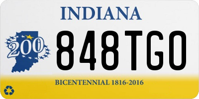 IN license plate 848TGO