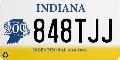 IN license plate 848TJJ