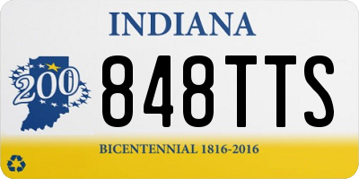 IN license plate 848TTS