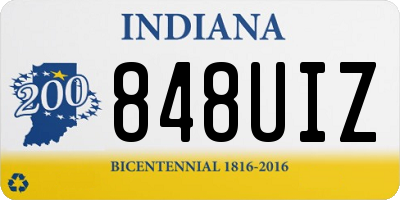 IN license plate 848UIZ